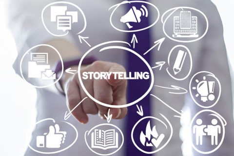 Storytelling. Story Telling Business concept.